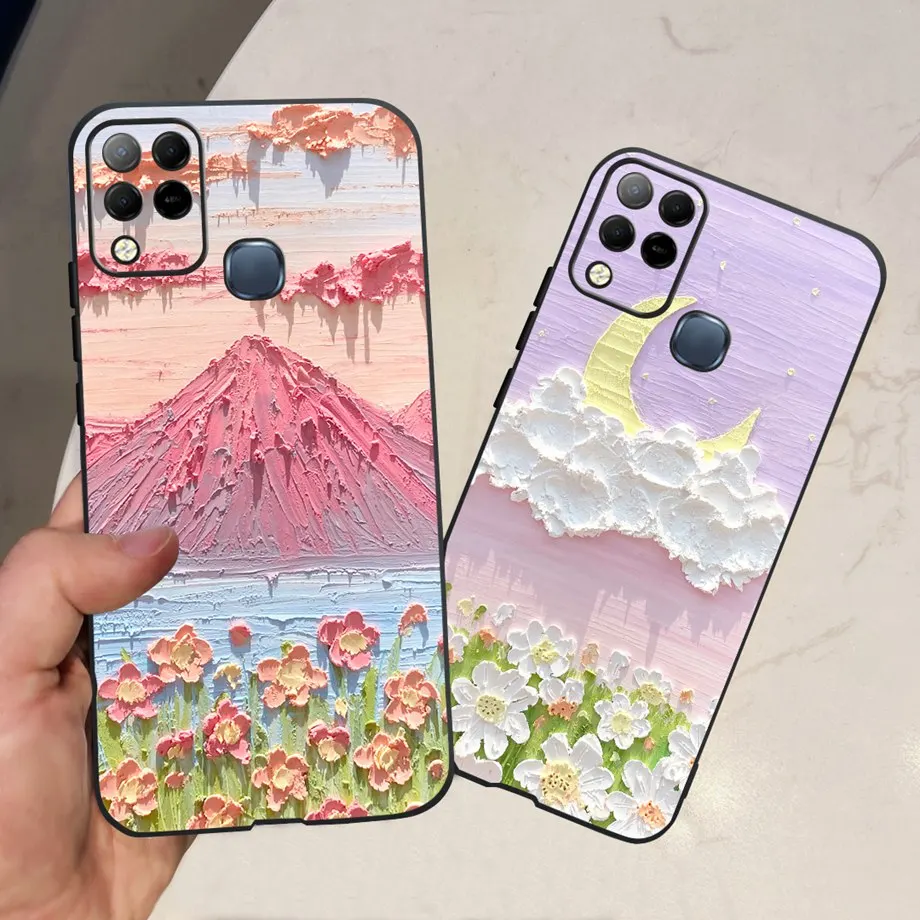 For Infinix X689F Hot 11 G37 Case Infinix Hot 10S NFC Back Cover Liquid Silicone Soft TPU Matte Bumper Funda Hot10S Hot11 G3T