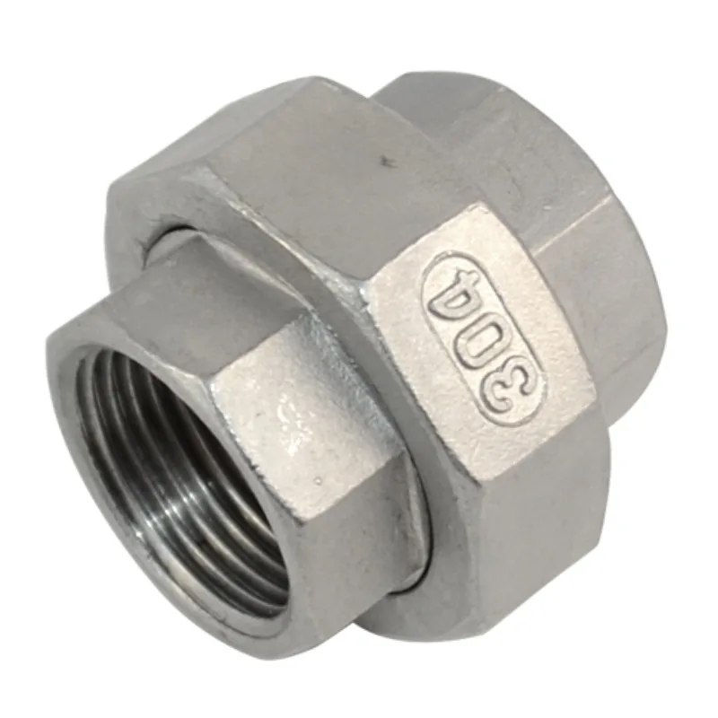 304 Stainless Steel Union Joint Coupling 1/4