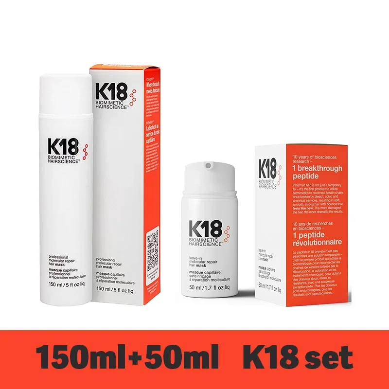 

150ml K18 Original Leave-in Hair Mask Molecular Repairs Dry Damaged Hair 5 Seconds Repairing Smoothing Nourish Hair Care