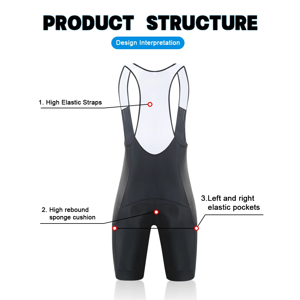 X-TIGER Pro Men's Cycling Bib Shorts Bretelle Professional Cyclist MTB Road Tights Bicycle Clothing For Long Distance Riding