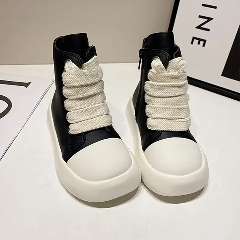 Kids Shoes Girls Boys Shoes High Top Children Sneakers Girls PU Leather Sneakers Boys Sneakers Girls Sneakers Shoes Kids