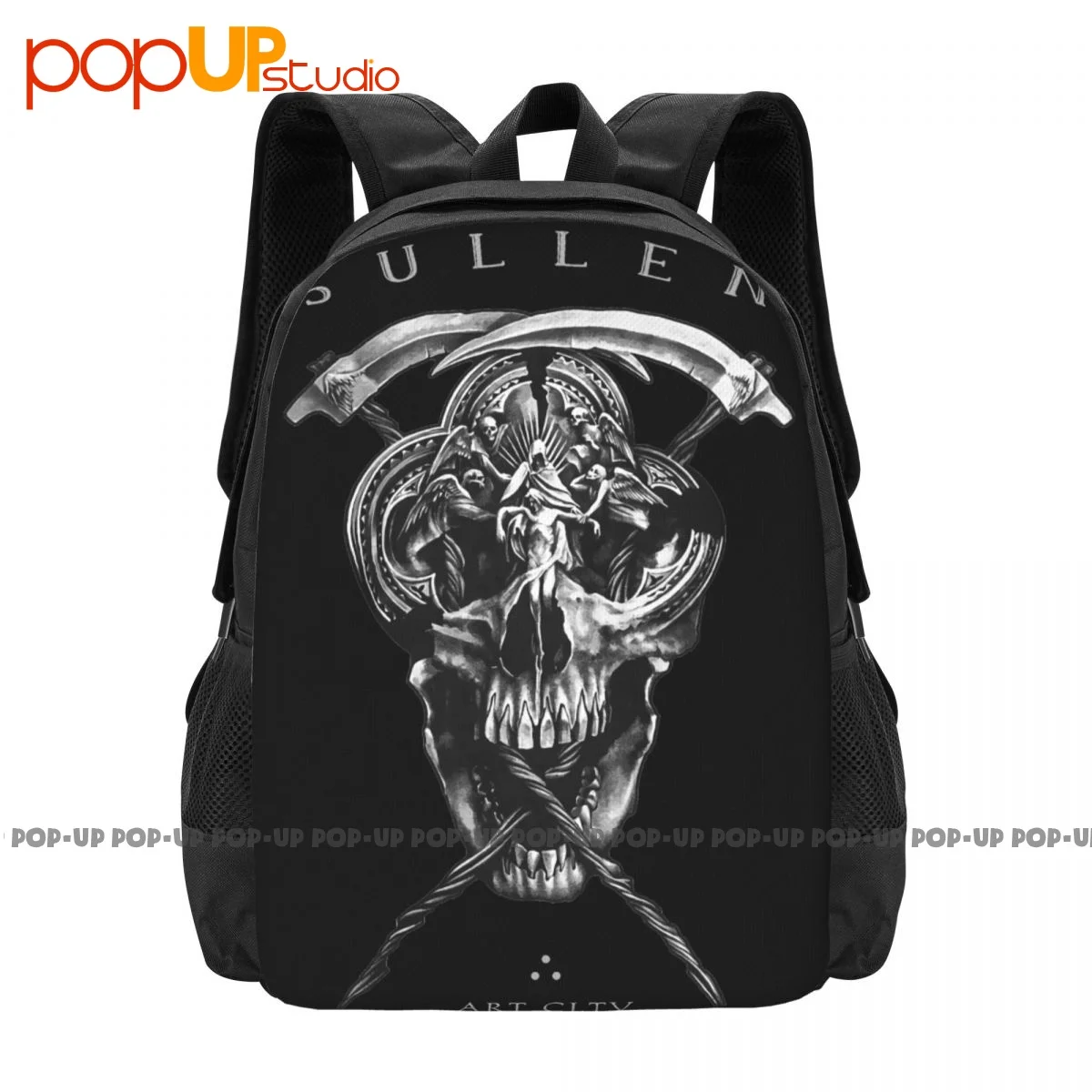 Sullen Farrar Reaper Grim Skulls Angels Demons Backpack Large Capacity School Shoe Bag Personalised Clothes Backpacks