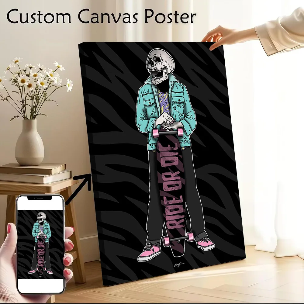 Ride or Die Canvas Wall Art Poster Custom Wall Paintings Personalized Photo Printing for Modern Home Decoration Ornaments Room
