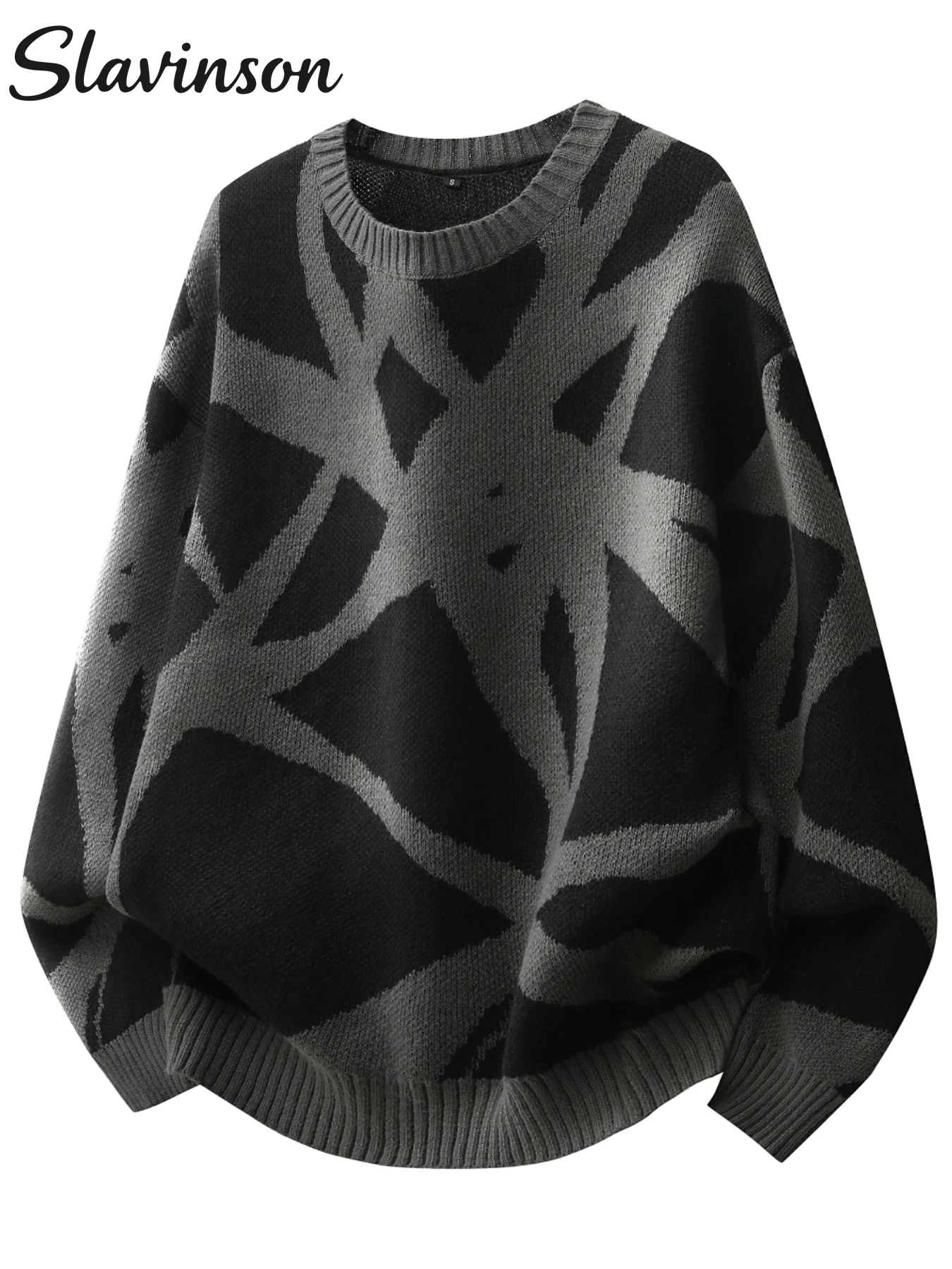 

Men's Fall Outfit Sweater with Unique Geometric Contrast Patterns, Soft and Warm Knit, Suitable for Weekend Casual Wear