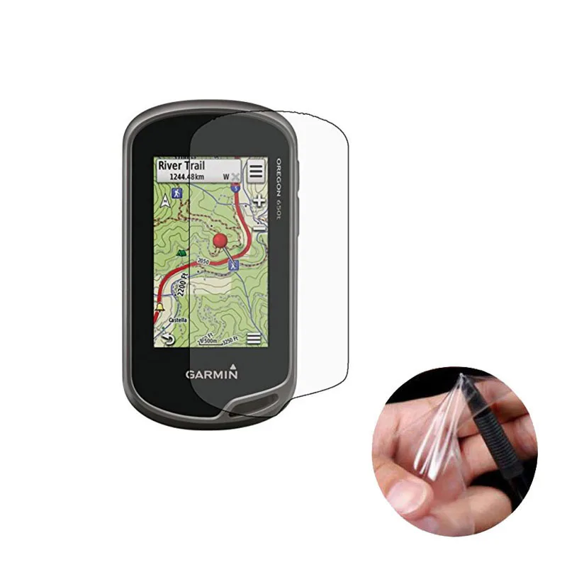 Película protetora para celular, de plástico, resistente a água, para navegador gps, compatível com garmin forma de saco, para os modelos 600, 600t, 650t, 650, 700 t, 750, 3 unidades
