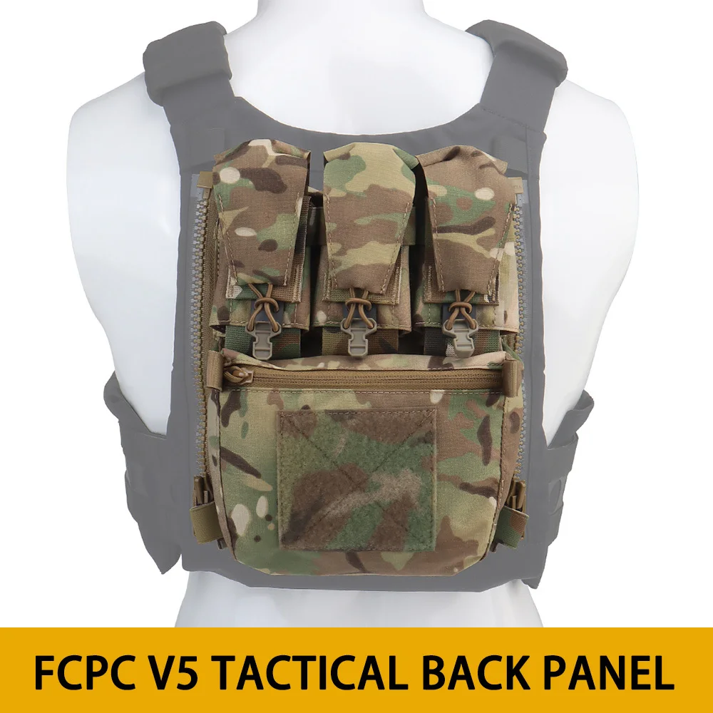 Assault Adapt Banger Pannello posteriore Zip sul pacchetto posteriore Gilet tattico FCPC V5 Portapiatti Accessori Borsa GP Pouch Tasca multiutensile