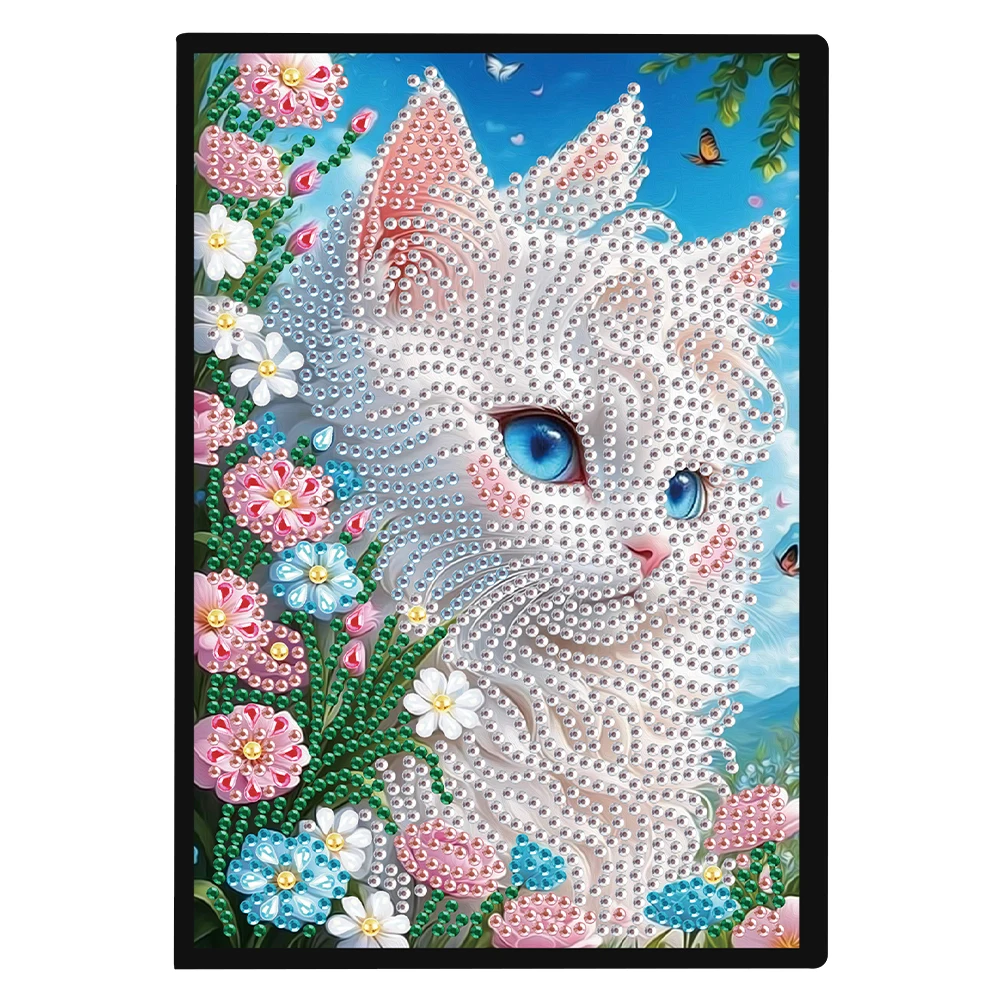 50 страниц A5 специальной формы, цветок, животное, инкрустированный бриллиантами, блокнот ручной работы, дрель, живопись, беспроводная полоска, дневник для мальчиков и девочек