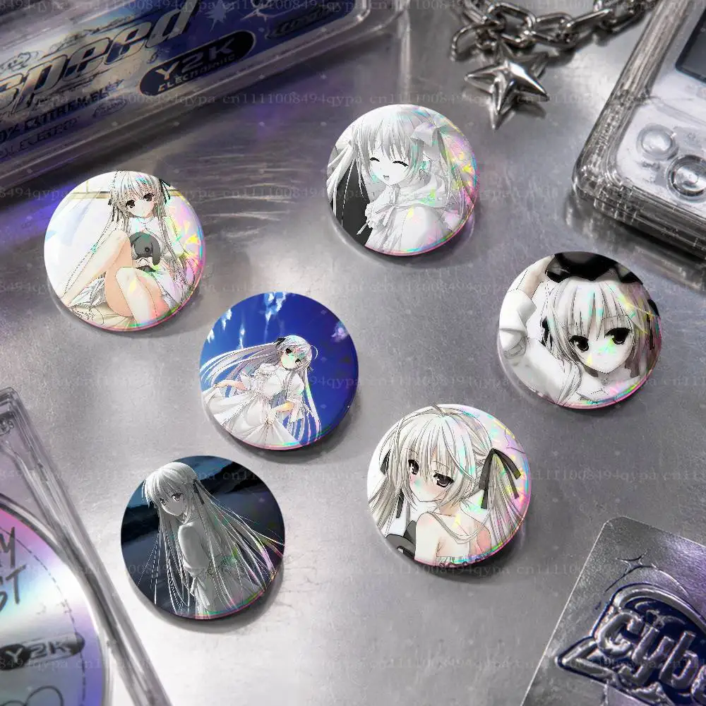 S-Sora Kasugano Pin Laser Badge Decoration Gifts Merch Party Supplies Button for Accessories Art DIY Crafts Decor