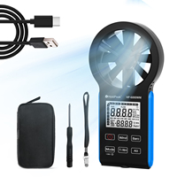 HoldPeak Smart Digital Anemometer , Meteorological Instrument , All-in-One Wind Speed Gauge ,HVAC Avg Air Volume,CFM Altitude