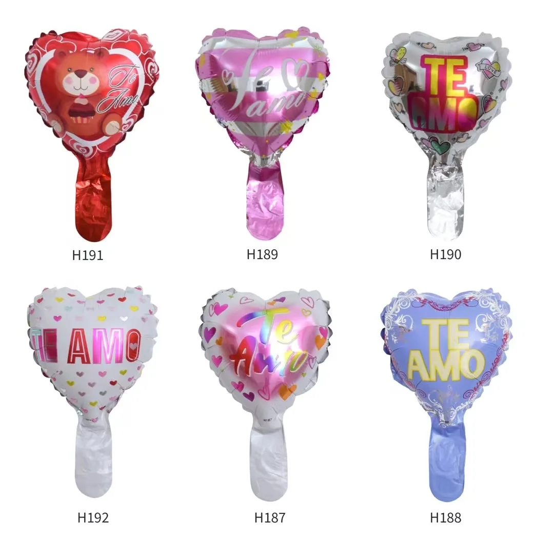 FANYPET 6inch Spanish TE AMO foil balloons Red love heart globos wedding Valentine's Days party decor birthday party supplies