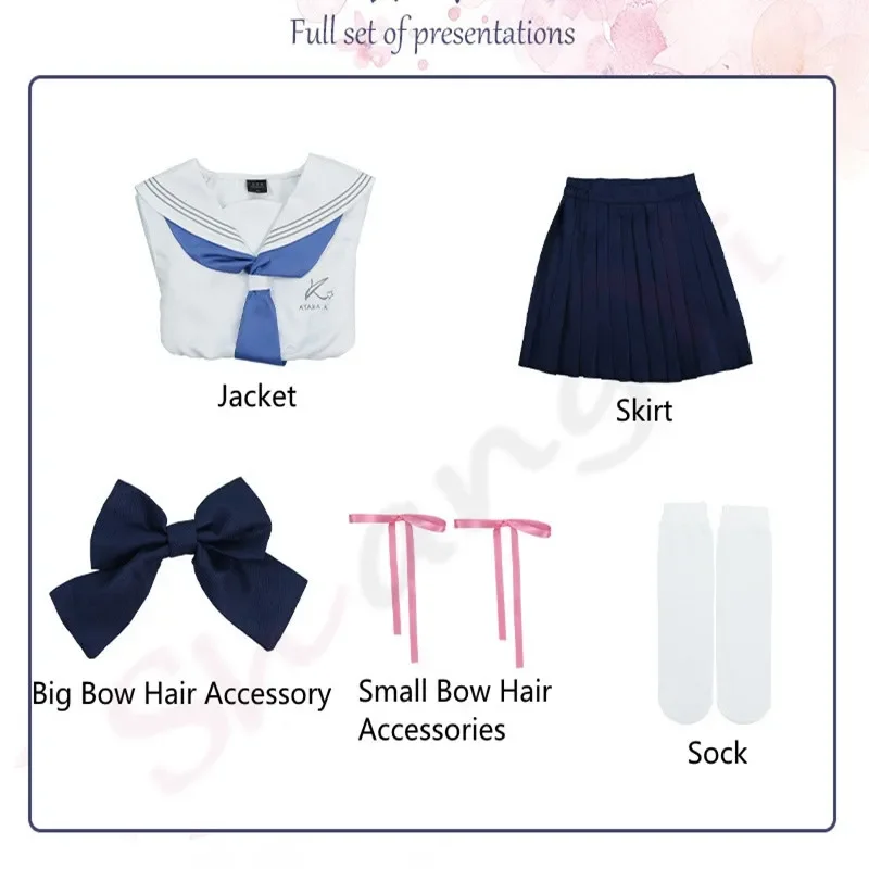 Game Genshin Impact HEYTEA Kamisato Ayaka Kamisato Ayato Cosplay Costume JK Uniform Suit Wig Halloween Carnival Party Outfit