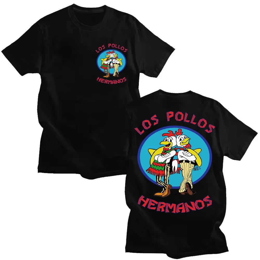 Camisetas de la serie de TV Breaking Bad Los Pollos Hermanos 2026, divertidas camisetas de los Hermanos Pollo para hombre y mujer, camiseta de algodón, ropa de calle popular