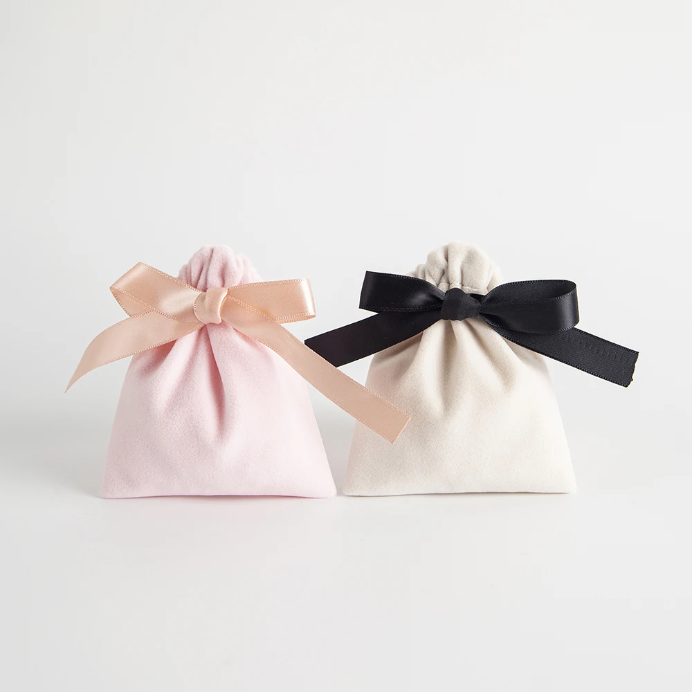 10Lot 7x9cm Black Ribbon Drawstring Dust Ring Earrings Jewelry Pouches Wedding Travel Party Gift Organizer Storage Small Bags