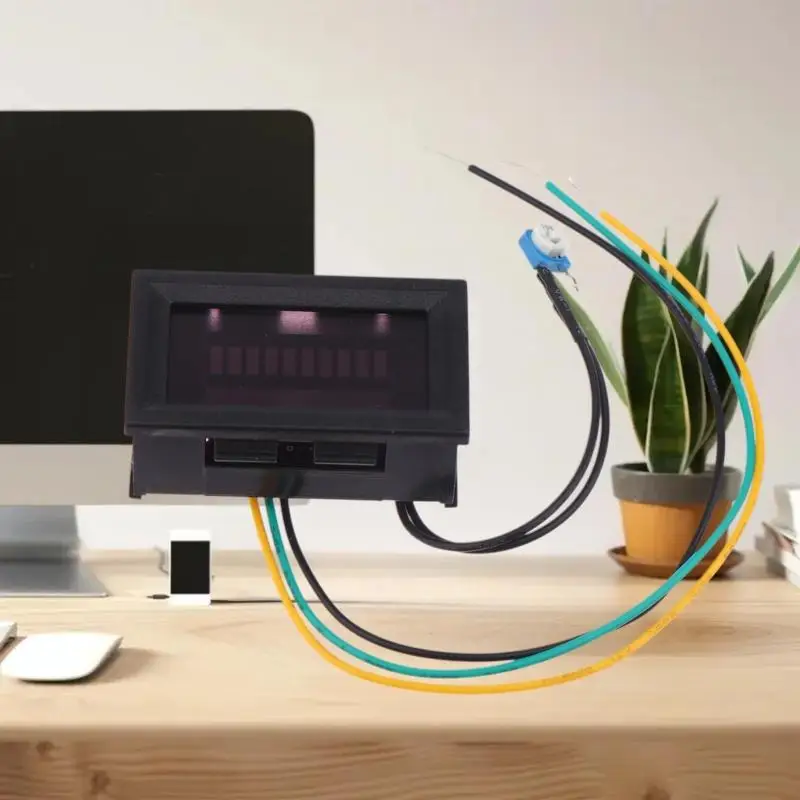 

Oil Scale Meter Indicator for Car/Motorcycle, 12V Fuel Level with LED Light