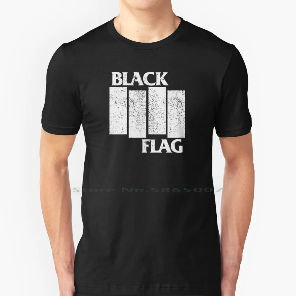 Black Flag T Shirt Cotton 6XL Band Punk California Concert Recording Radio Musician Hardcore Panic 90s Nineties Heavy Metal