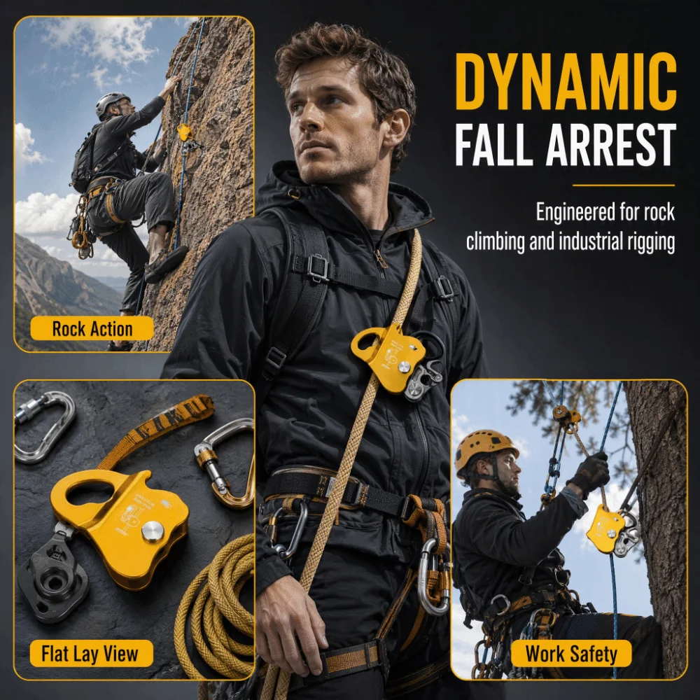 Protection Mobile Fall Arrester Fall Arrest Self-locking Rope Grab Fall Protection Self-locking Device Rock Climbing