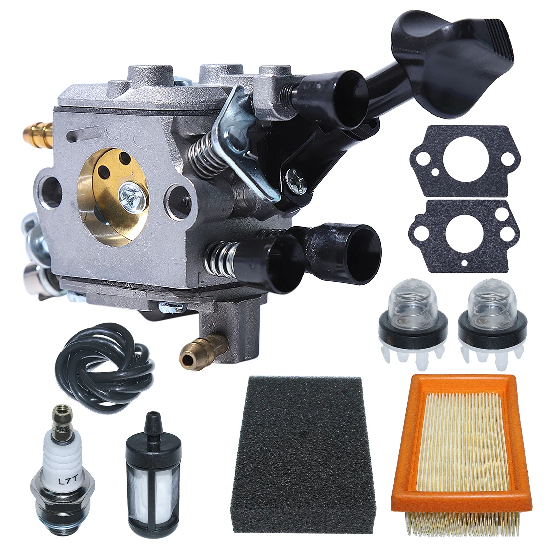 Carburetor Air Filter Kit For Stihl BR350 BR430 BR450 SR430 SR450 Backpack Blowers Replaces Zama C1Q-S210 C1Q-S210B C1Q-S209C