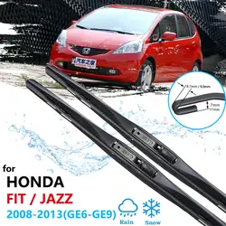 Car Wiper Blades for Honda Fit Jazz 2008~2013 Front Brushes Window Windscreen Windshield Washer Accessories GE6 GE7 GE8 GE9 2010