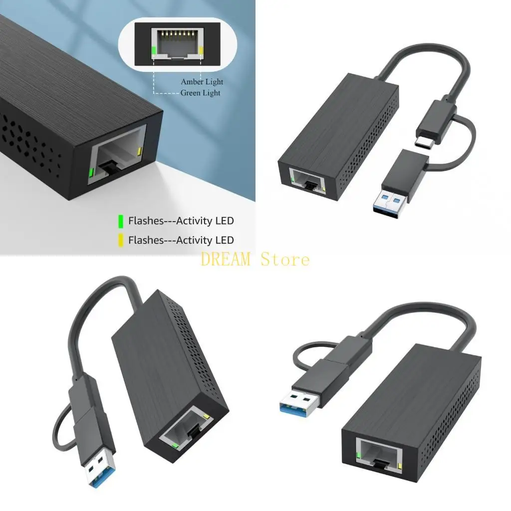 

Адаптер Ethernet 2,5 Гбит, преобразующий USB или Type C в RJ45 для высокоскоростного Интернета, лучшая распродажа