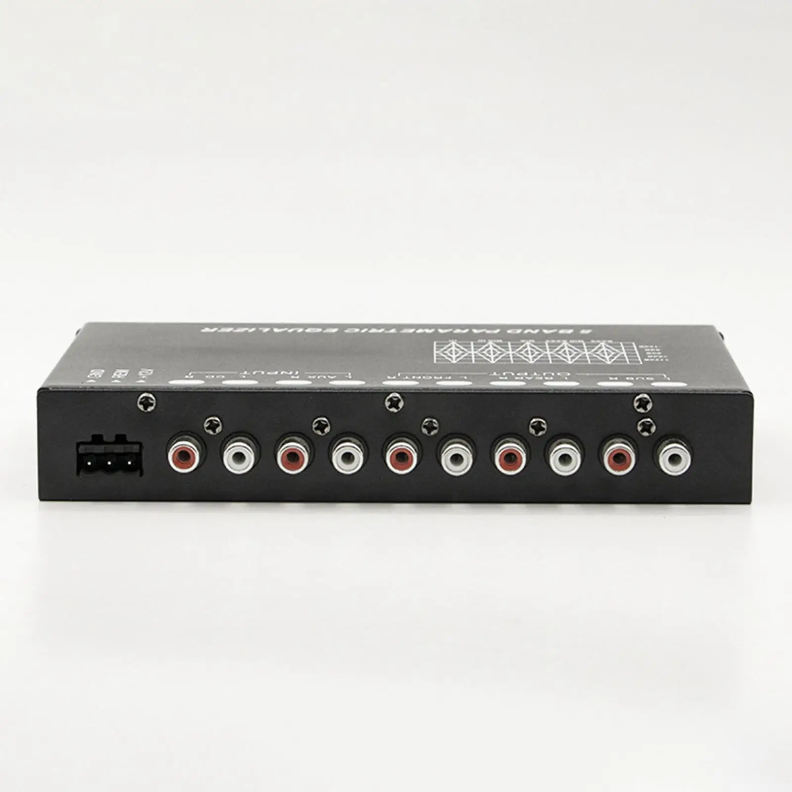 Stereo Tone Control Car Audio Equalizer Adjustable 5 Bands with Subwoofer Output for Automotive Music Enhancement