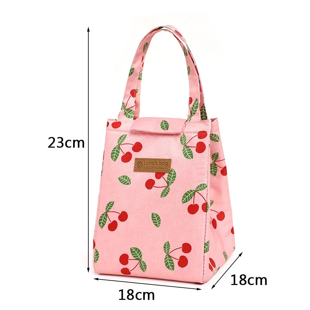 Portable Food Refrigerated Bag Heat Preservation Lunch Box Bag Portable Lunch Bag Insulation Cover To Women Casual Handbag