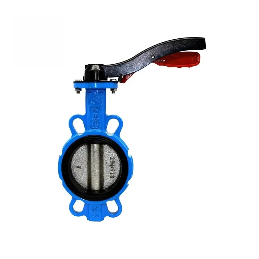 

Taike Valve PN10 PN16 EPDM Rubber Seat Cast Iron Ductile Iron Handle Wafer Butterfly Valve