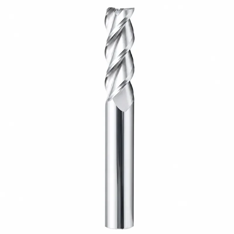 CNC Milling Cutter For Plastics Wood Al Alloy 3 Three Flute Cutting Blade Carpentry Tools Carbide Flat End Mill Shank Drill