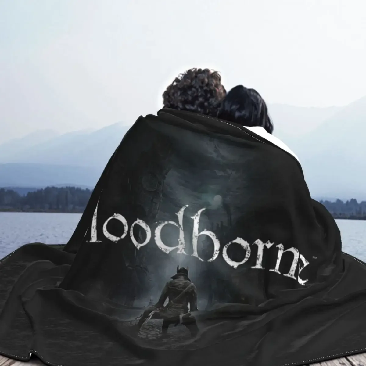 Bloodborne 게임 양털 던지기 담요, 오래된 사냥꾼 담요 침구, 자동차 경량 침실 이불