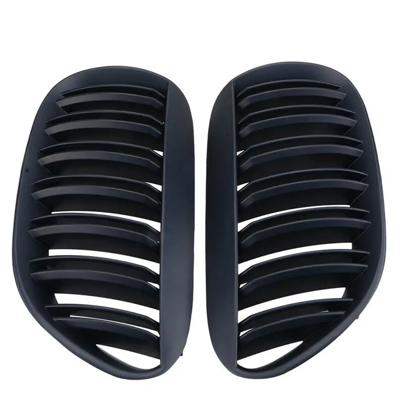 ตะแกรงครอบไฟหน้ารถกันชนหน้าสีดำด้านสำหรับรถยนต์ BMW E63 M6 645Ci 650I E64 2D 2004-2010