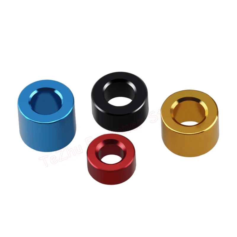 10pcs M2 M2.5 Aluminum Unthreaded Bushing Washer Round Hollow Standoff Spacer Gasket Sleeve Length 1.5 2 3-12mm DIY Toy Model