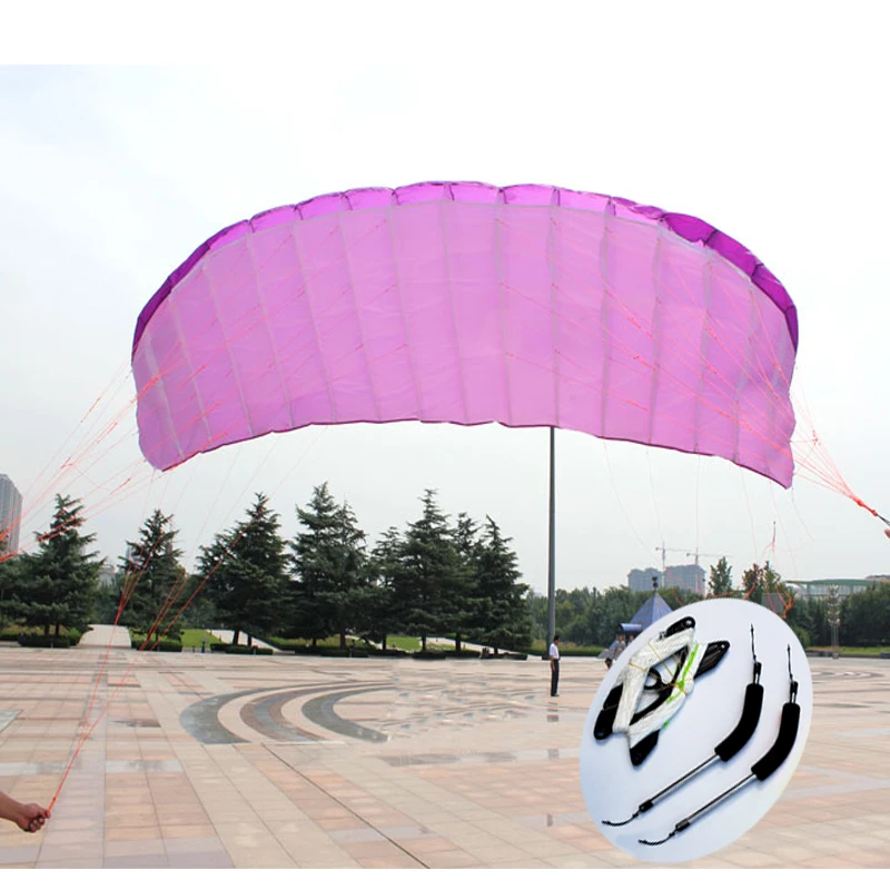 

New High Quality 5 Square Meters Quad Line Parafoil Kite For Adults Power Braid Sailing Kitesurf With Flying Tools Sports Beach