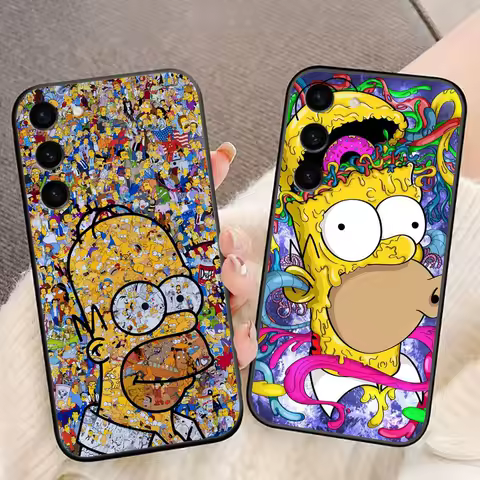 Funny The homer S-Simpsons Cover Phone Case For Samsung Galaxy S25 S24 S23 S22 S21 S20 FE A10 S9 S11 S30 PLUS ULTRA EDGE Case