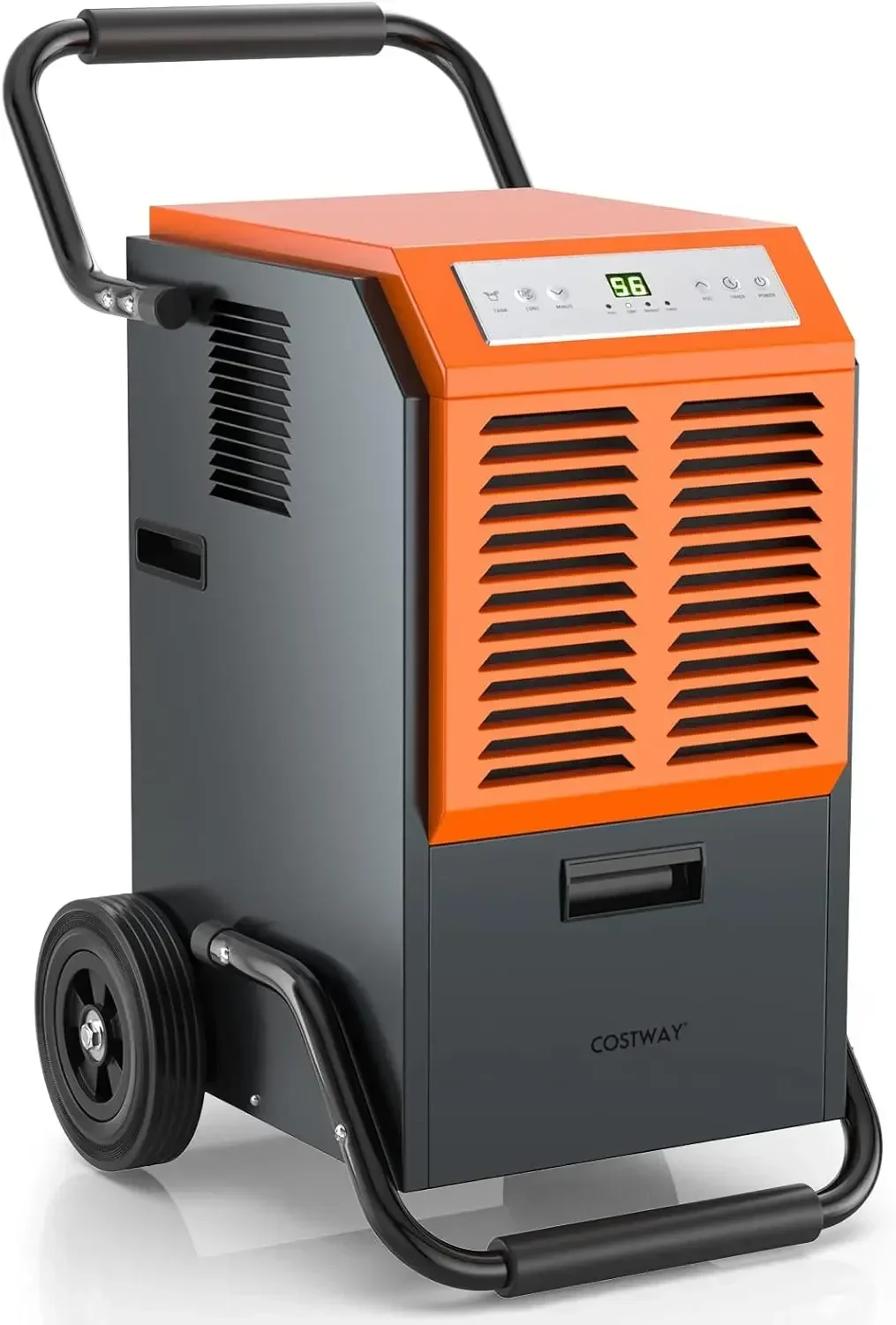 COSTWAY 163 Pints Commercial Dehumidifier, 4500 Sq.Ft Crawl Space Dehumidifier with