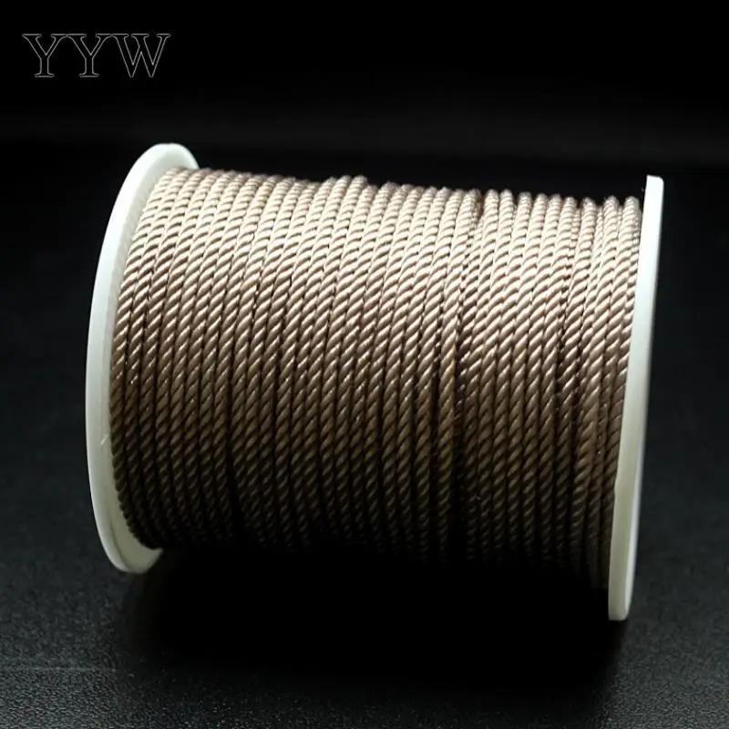 Paracord Ropes 1.5/2/2.5/3mm 3 Strands Polyester Rope For Jewelry Gift Box Decoration Thread Diy Bracelets Necklace Accessories