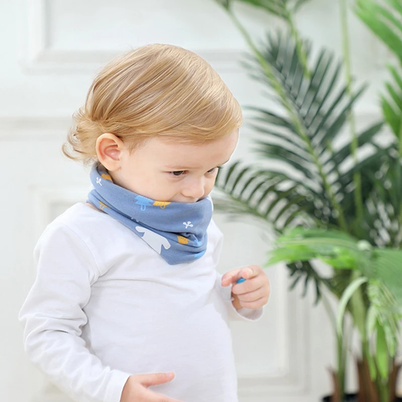 Cotton Baby Winter Children Scarf Boy Girl Scarf Kids Child Neck O Ring Scarves Collar Pullover Bib Warm Neckerchief 0-12 Years