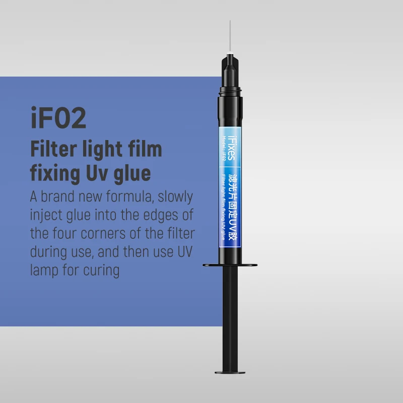 iFixes Camera Repair Special Glue Blue Bead Filter Curing Glue Lens Glue Anti-shake For Mobile Phone Camera Repair Consumable