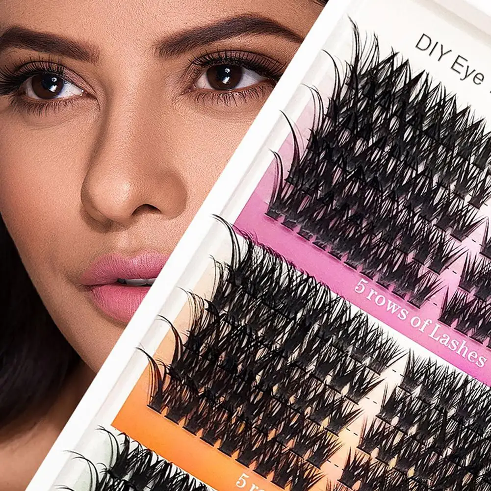 لتقوم بها بنفسك رمش كاذبة 30D-100D مجزأة لاش تمديد مجعد مستحضرات التجميل سميكة وأداة ماكياج الرموش عدة الطبيعية A6H7