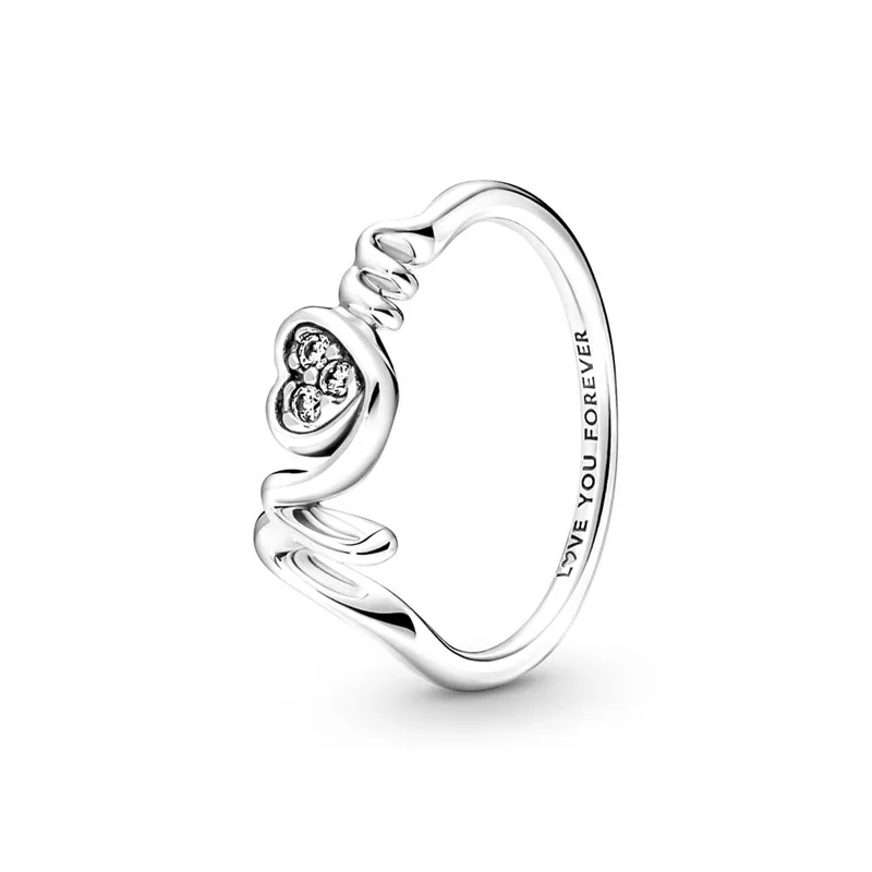 European New 925 Silver Heart-Shaped,Floral,Square Ring Suitable for Exquisite High-Quality Jewelry for Women at Wedding Parties gallery 3