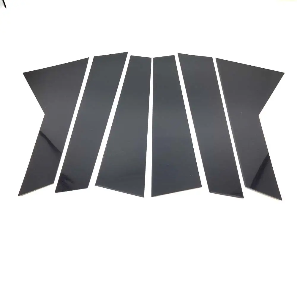 

6x Glossy Black Pillar Posts Cover Door Trim Set For Range Rover Sport 2014-2022