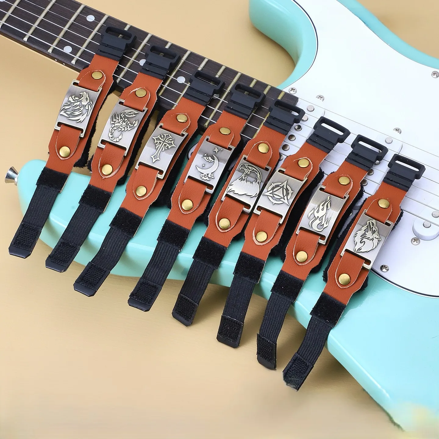Guitar Beam Tape for Guitars Bass Ukulele String Instruments Guitar Fret Strings Mute Noise Damper Muter Wraps Guitar Strap