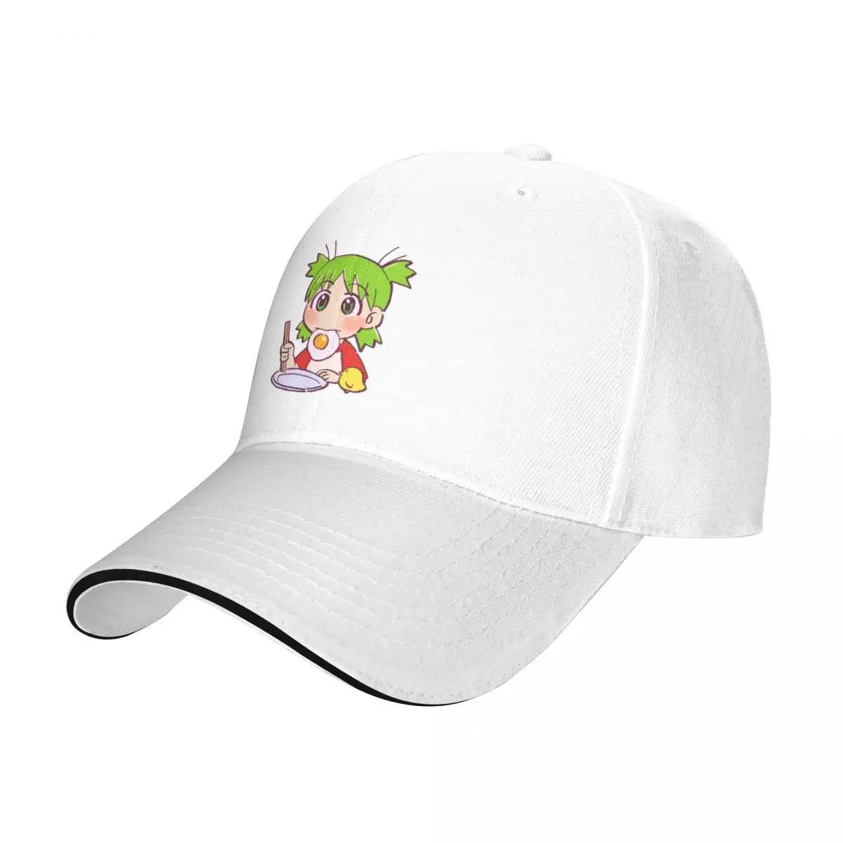 I draw yotsuba eating fried egg yotsubato Baseball Cap Hat Luxury Brand Golf Hat Man fashionable Women's Hats Men's