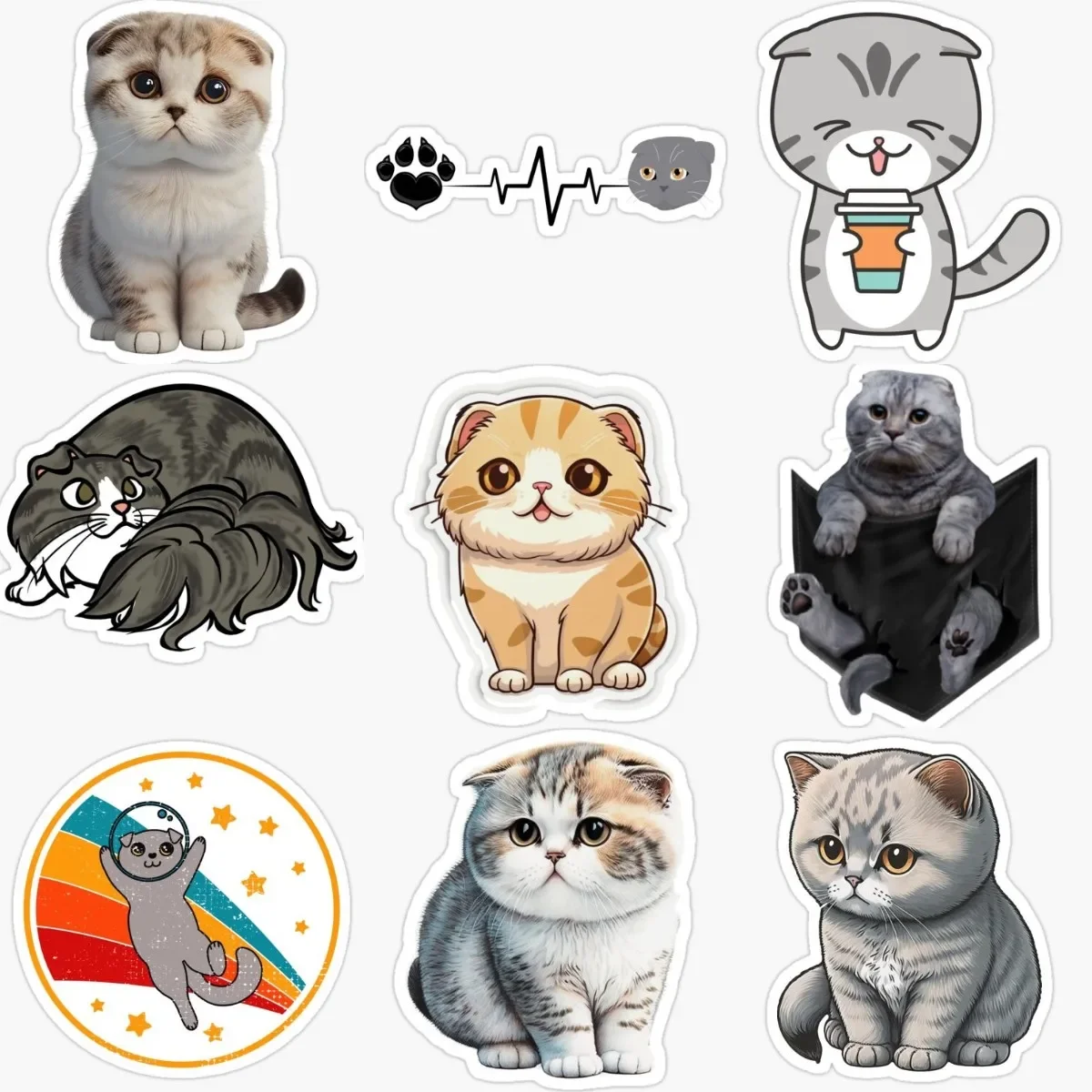 

Cute Ragdoll Cat Pets Catoon Creative Stickers for Decorate Car Suv Van Wall Room Bicycle Helmet Camper Bumper Fridge Off-road