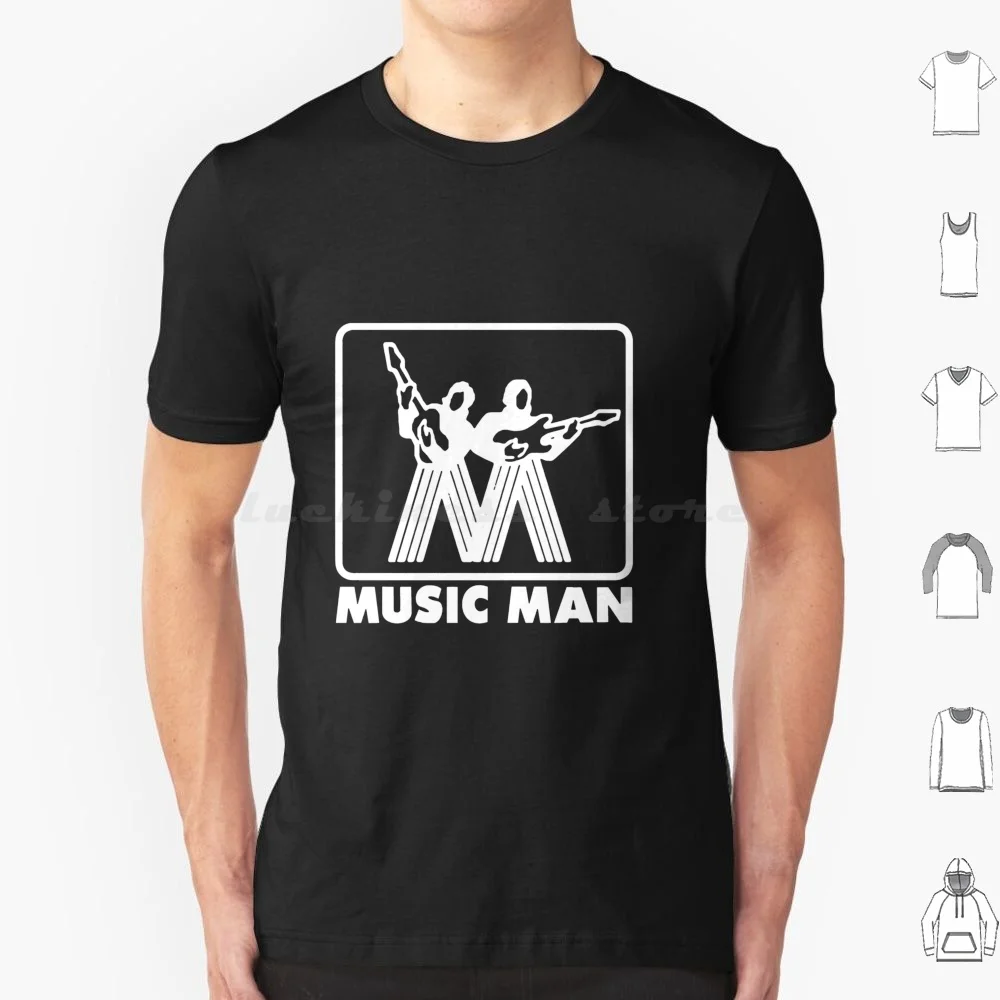 Camiseta con logotipo blanco de Music Man, camiseta de algodón para hombres y mujeres con estampado DIY, Musicman Leo Epiphone Sterling Stingray, guitarra, bajo