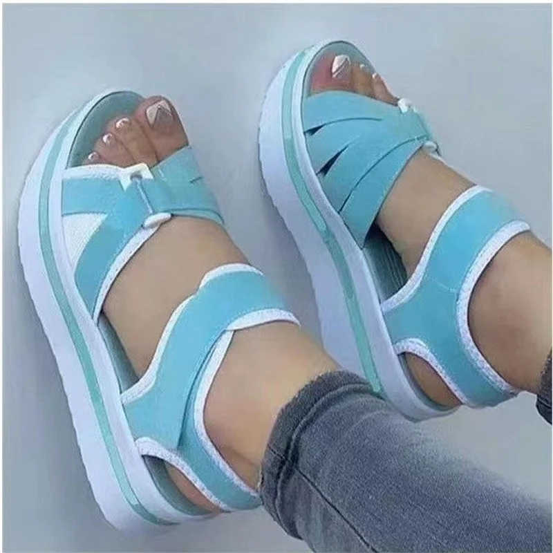 Summer Women Sandals Open Toe Fashion New Soft Elegant Womens Sandals Wedge Footwear Female Women\'s Orthopedic Sandal