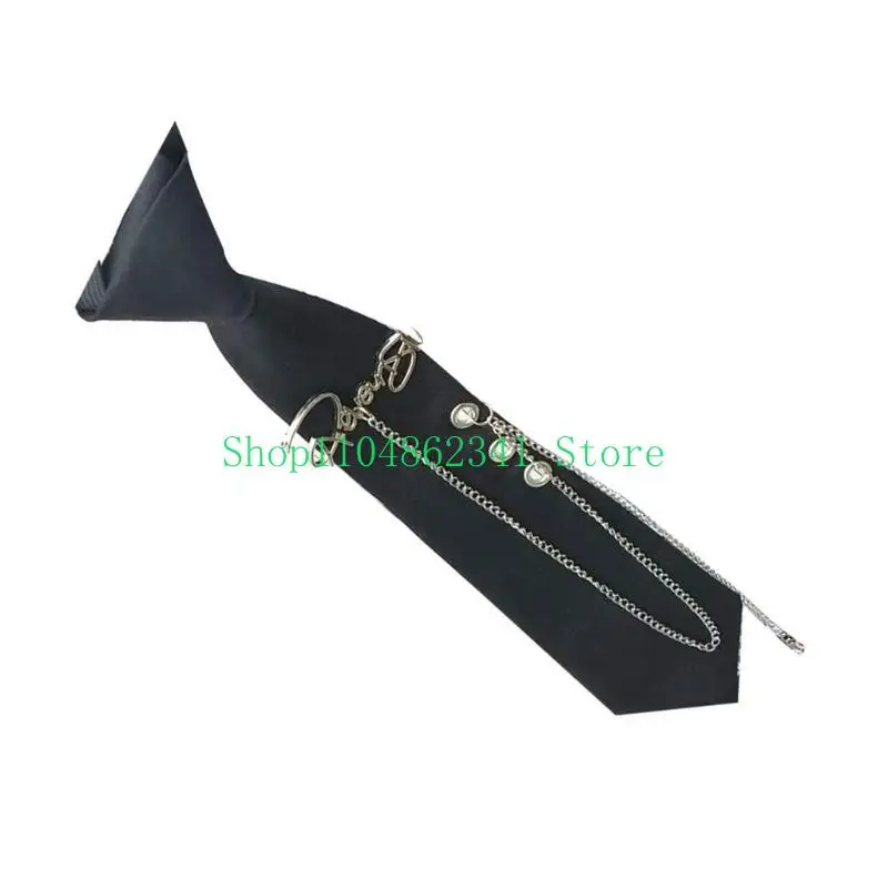 5ASD قميص ياباني ربطة عنق لرسالة شرابات ملهى ليلي سلسلة TIE KNOTFREE