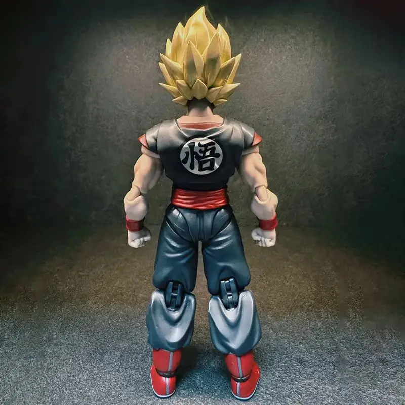 Anime Dragon Ball SHF nuevo contrato mágico creativo retorcido móvil clon Sun Wukong muñeca móvil modelo hecho a mano juguete para regalo recoger