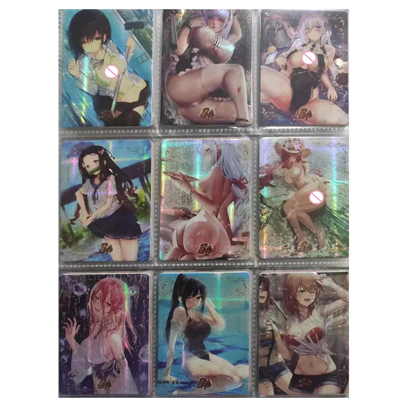 Anime Goddess Story ACG Sexy beauty Rem Kamado Nezuko Beelzebul Yae Miko Yor Forger DIY homemade card sets boy Birthday present