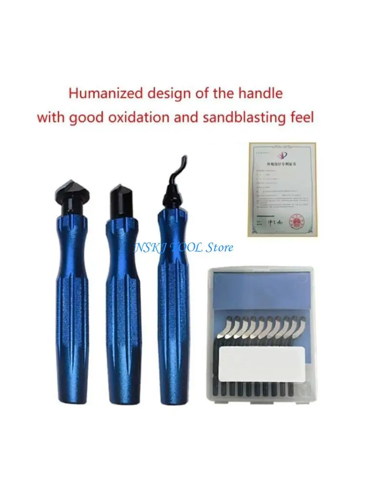 

L8RC Deburring Tool Deburrer с алюминиевой ручкой Debring Tool 360 градусов вращается