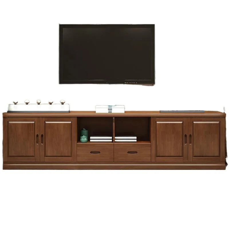 

Solid wood TV cabinet, living room household room integrated floor cabinet