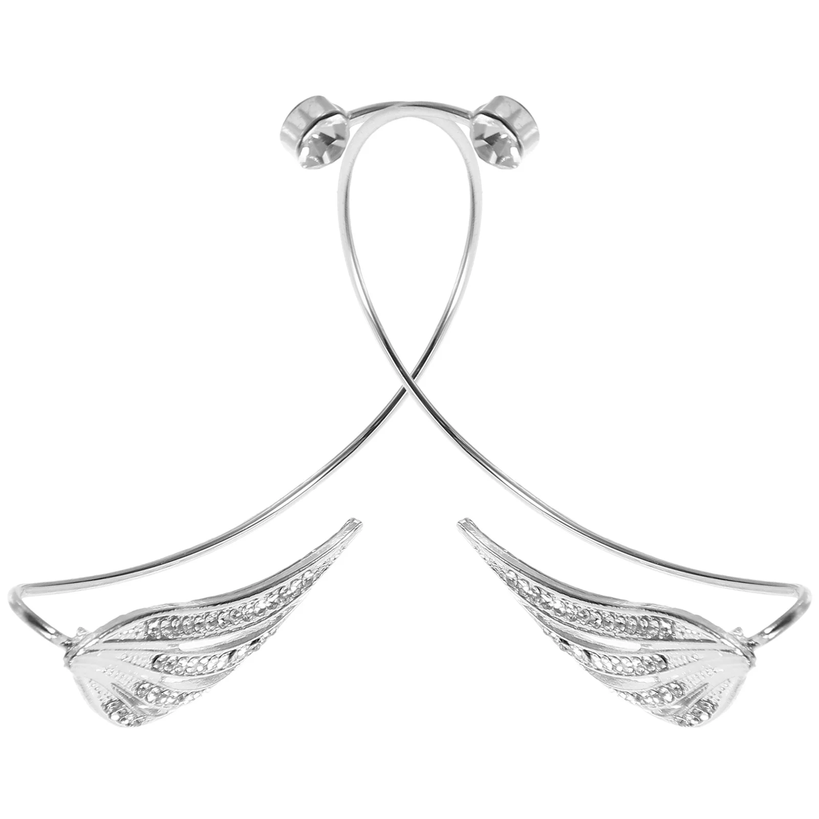 

Ear Accessories Trendy Earrings for Women Rhinestone Cuffs Non Piercing Fashion Design Tape Female